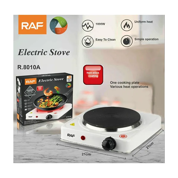 RAF Hotplate 8L 1000W Single, Uniform Heat, Simple Operation R.8010A 4 RAF Hotplate 8L 1000W Single, Uniform Heat, Simple Operation R.8010A