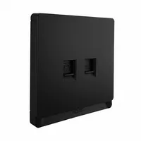 Tronic PC and Telephone Socket - Black