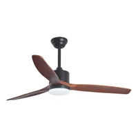 Tronic Modern Ceiling Fan with Wooden Blades & Integrated LED - 52 Inch
