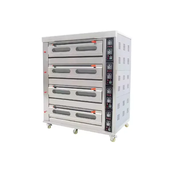 Commercial Kitchen Equipment Commercial Gas Oven 4 Deck 16 Tray, 220V, 50Hz, 1 Phase, 400W, HGB-416Q
