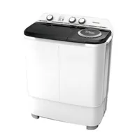 Hisense Washing Machine 8kg Manual, Twin Tub, Rust Proof, Plastic Body, Low Noise, White WSXL801