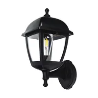 Tronic Classic Lantern Outdoor Wall Light - E27 IP44 Black