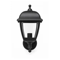 Tronic Classic Lantern Outdoor Wall Light - E27 IP44 Black