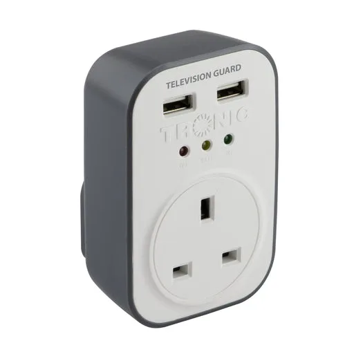 Tronic Television Guard with 2 USB 13Amps