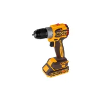 Ingco Compact Brushless Cordless Drill Lithium-ion 20V 60NM with 2 Speed Gear, LED Battery Indicator, Work Light CDLI20602