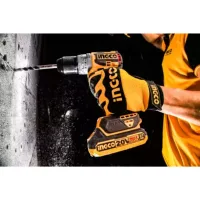 Ingco Compact Brushless Cordless Drill Lithium-ion 20V 60NM with 2 Speed Gear, LED Battery Indicator, Work Light CDLI20602