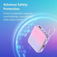 Philips Portable Travel Charger & Power Bank 10000mAh 22.5W USB-C & USB-A Output DLP5713CP/00