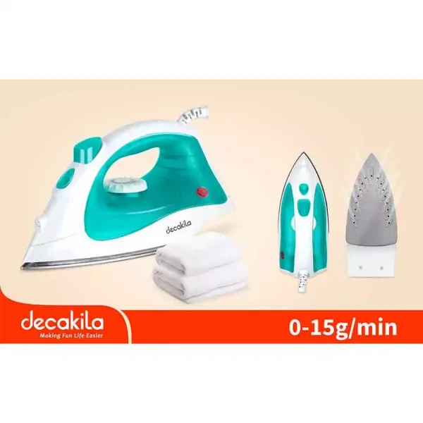 Decakila Steam Iron 1400W Tank 150ML Long Cord 1.5 Meter Fast Pre Heating KEEN019V