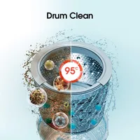 Hisense Washing Machine 8kg Front Load, Steam Care, Durable Inverter, Pure jet wash, Delay End, White WFQP8012VMS
