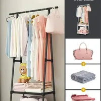Moveable Standing Cloth Rack Telescopic Design With Wheels - JHC2330L