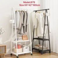 Moveable Standing Cloth Rack Telescopic Design With Wheels - JHC2330L