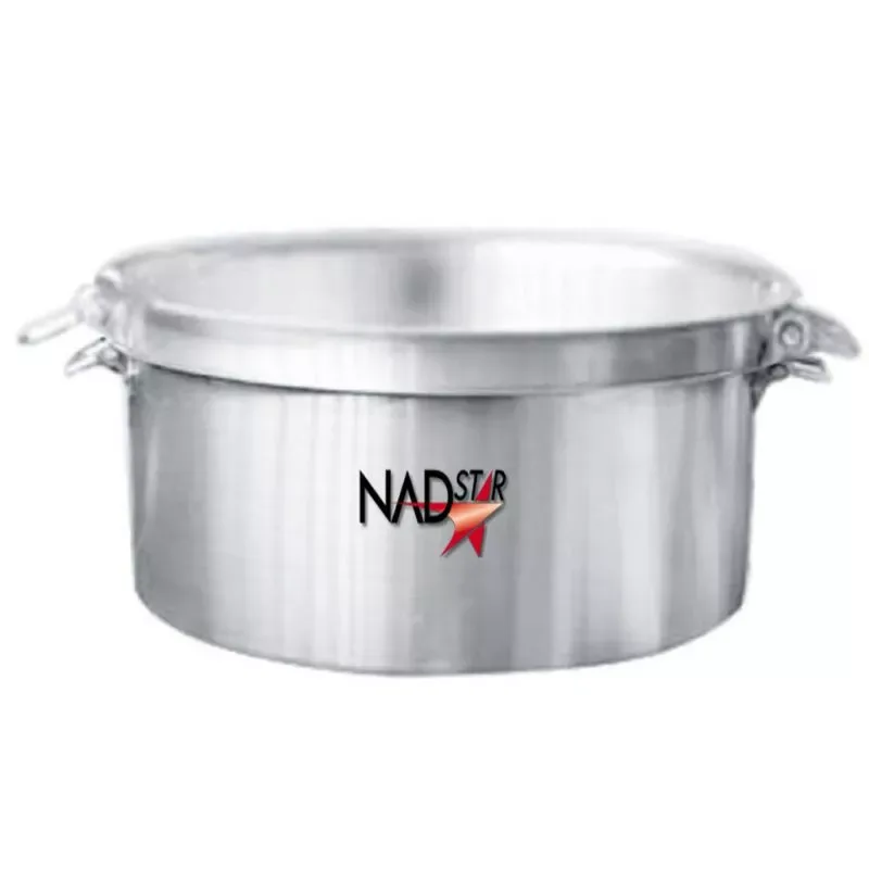 Nadstar Aluminum Sufuria 2pcs with Lid & Handle 80-84 Cookware Set Tope Cooking Pot with Lid and Handle for Commercial Use - Kitchen Heavy Duty