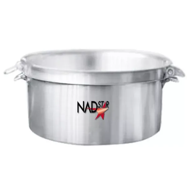 Nadstar Aluminum Sufuria 2pcs with Lid & Handle 80-84 Cookware Set Tope Cooking Pot with Lid and Handle for Commercial Use - Kitchen Heavy Duty