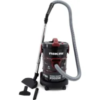 Nikai Vacuum Cleaner 25l Drum with Blower Function 2000w NVC350T Metal Telescopic Tube Large Tank Capacity Rotatable Wheels With Sponge Filter