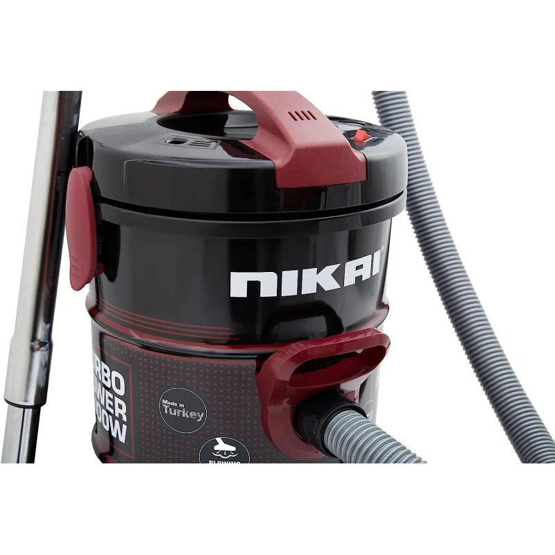 Nikai Vacuum Cleaner 25l Drum with Blower Function 2000w NVC350T Metal Telescopic Tube Large Tank Capacity Rotatable Wheels With Sponge Filter