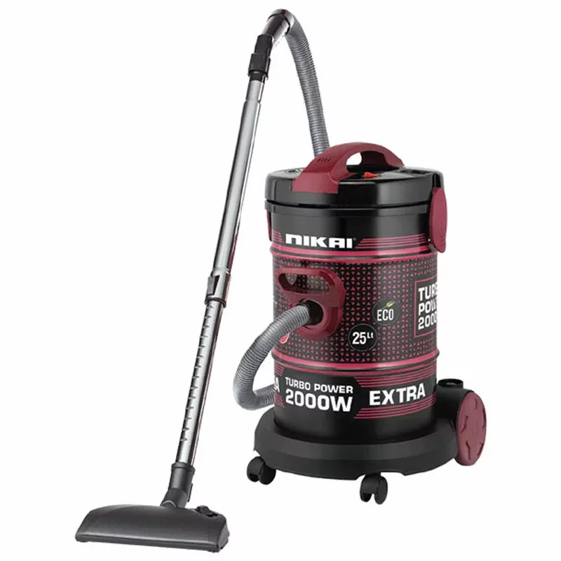 Nikai Vacuum Cleaner 25l Drum with Blower Function 2000w NVC350T Metal Telescopic Tube Large Tank Capacity Rotatable Wheels With Sponge Filter