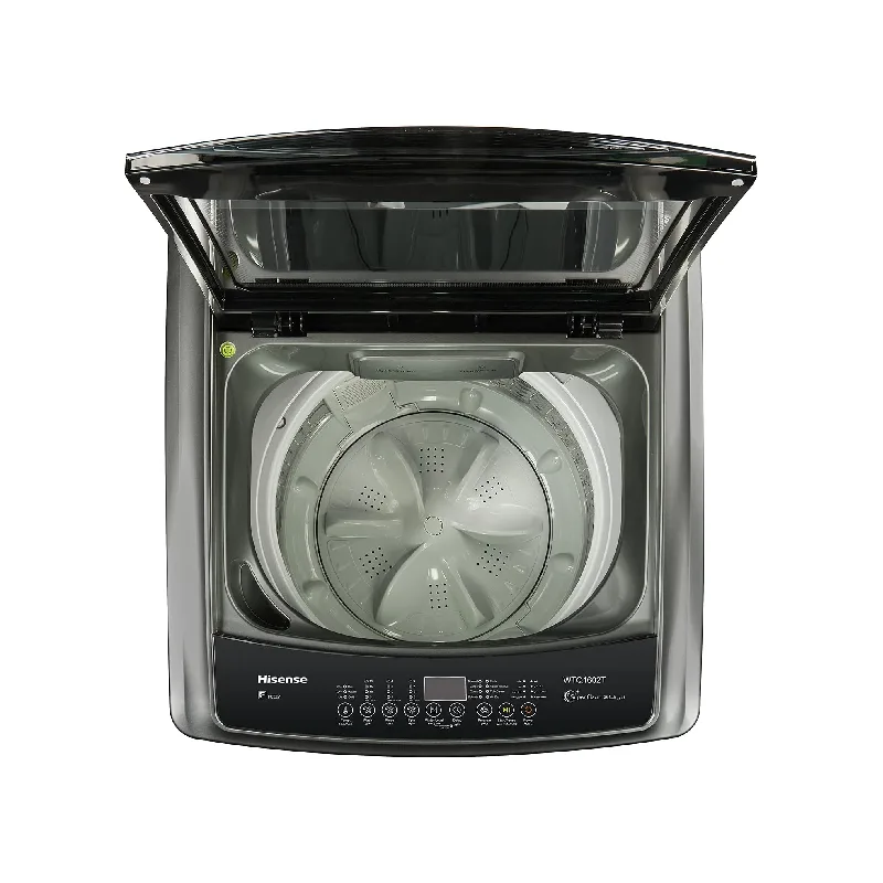 Hisense Washing Machine 8kg Top Load, Automatic with Wash & Rinse, Titanium Silver WT1D8021UT