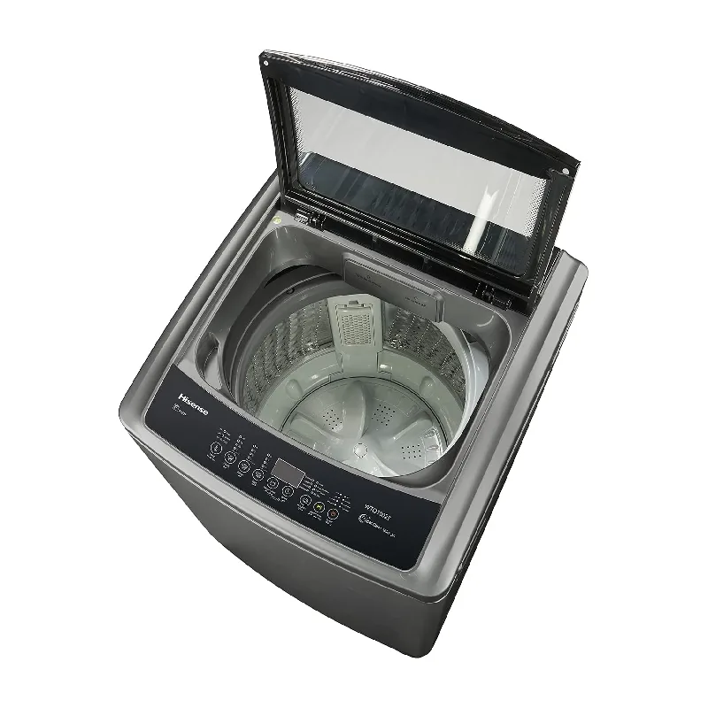 Hisense Washing Machine 8kg Top Load, Automatic with Wash & Rinse, Titanium Silver WT1D8021UT