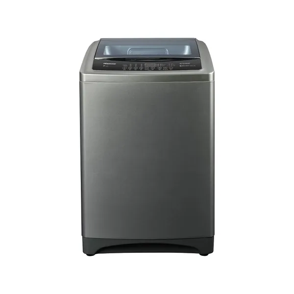 Hisense Washing Machine 8kg Top Load, Automatic with Wash & Rinse, Titanium Silver WT1D8021UT