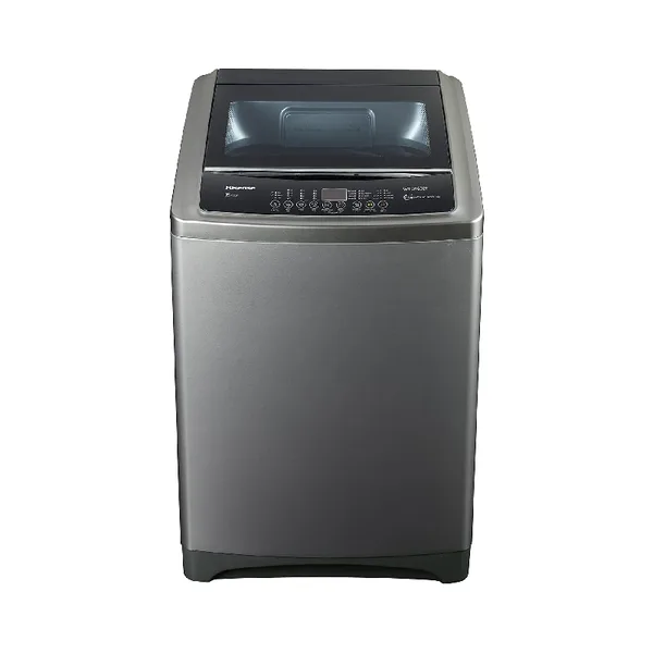 Hisense Washing Machine 8kg Top Load, Automatic with Wash & Rinse, Titanium Silver WT1D8021UT