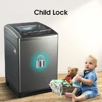 Hisense Washing Machine 8kg Top Load, Automatic with Wash & Rinse, Titanium Silver WT1D8021UT