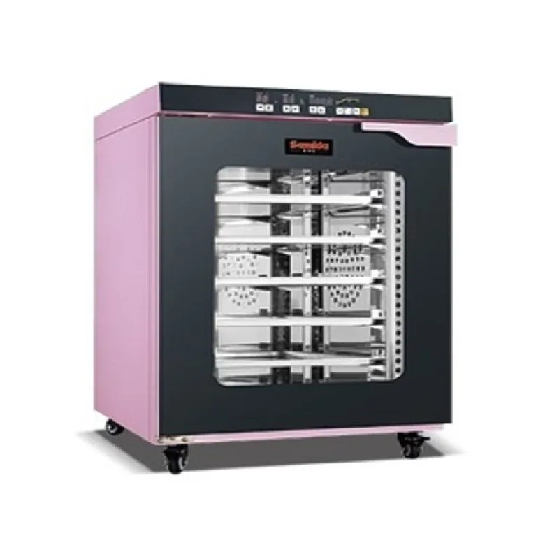 Commercial Dough Prover, 450W Energy-Efficient Fermentation Cabinet 8-Tray, SS430 Stainless Steel Bread Prover FJ-8D