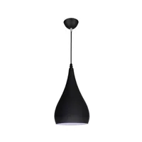 Tronic Aluminium Black Pendant Light