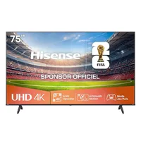 Hisense 75" 4K UHD Smart LED TV, Vidaa Smart OS, HDR, Wi-Fi & Bluetooth 75A6Q