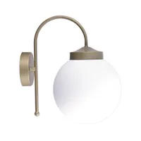 Tronic P Shape Gold Globe Wall Light