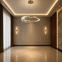 Tronic Modern Crystal Ring LED Pendant Light