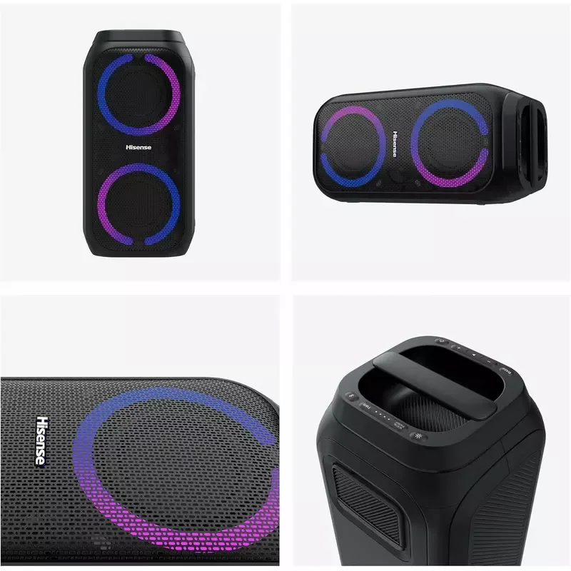Hisense Party Speaker 160W with 12-hours battery life Portable IPX4 Bluetooth Party Rocket 160