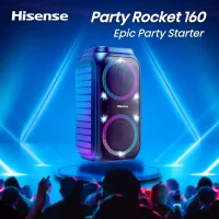 Hisense Party Speaker 160W with 12-hours battery life Portable IPX4 Bluetooth Party Rocket 160