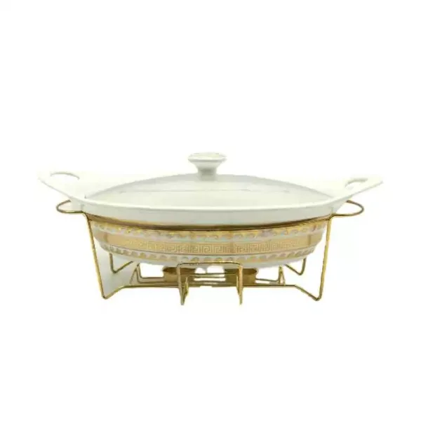 Nadstar Chafing Dish for Buffet Stoves Made of Ceramic Soup Pot Porcelain Food Serving 735-116