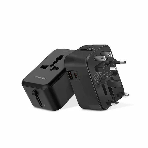 Hyphen Charge Point Universal Travel Adaptor 20W Black HTA-BK20W0000