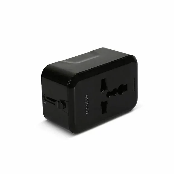 Hyphen Charge Point Universal Travel Adaptor 20W Black HTA-BK20W0000