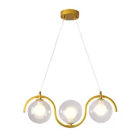 Tronic 3 Light Gold Pendant Lamp