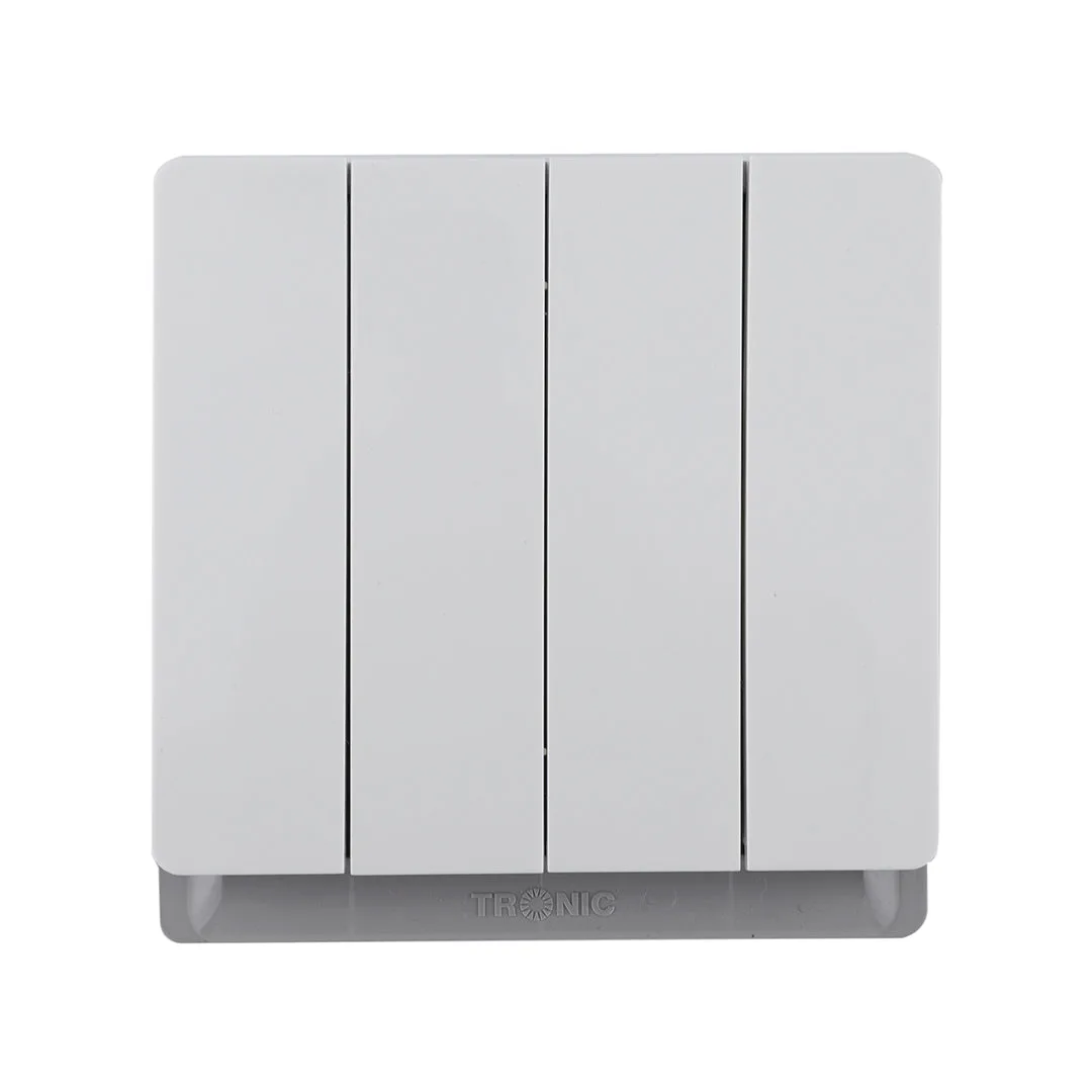Tronic Ivory 4-Gang 2-Way Switch