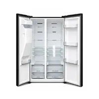 Hisense Refrigerator 503L Side by Side Door, Water & Ice Dispenser, LED Touch Control Panel, Mirror Black RS528P5GB