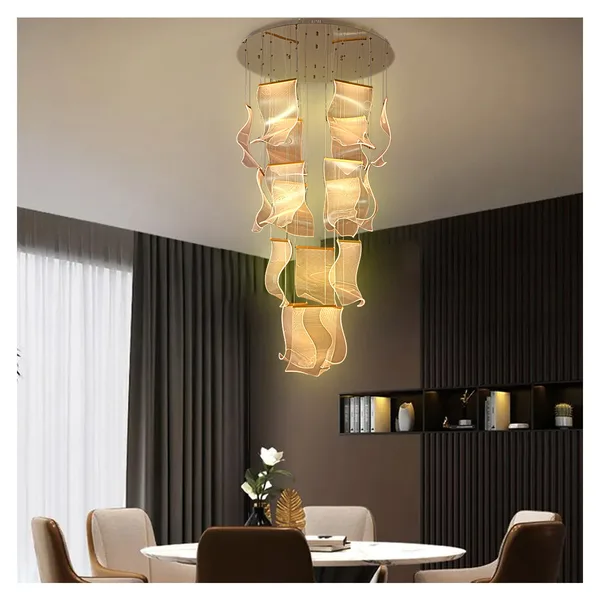 Tronic Grand Artistic LED Chandelier Flowing Multi-Tier Design for Luxury Spaces