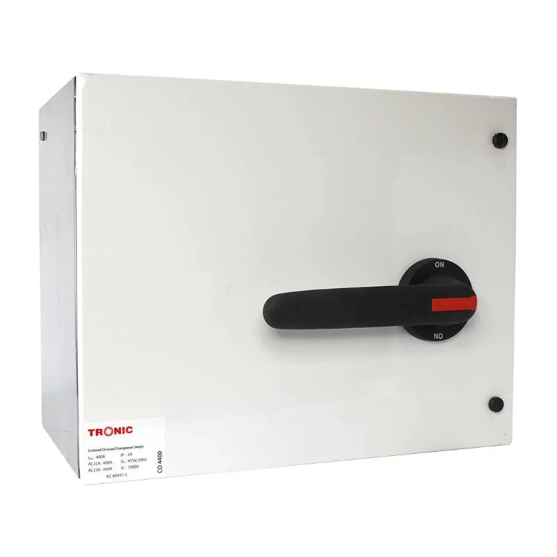 Tronic Onload Enclosed Manual Change Over 400A