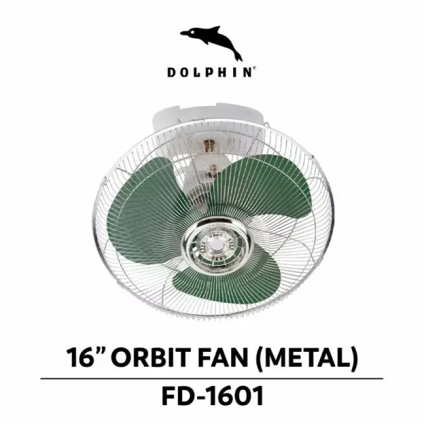 Dolphin Orbit Fan 16" 45W 3 Speeds Metal Blades FD-1601