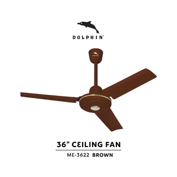 Dolphin Ceiling Fan 36" 3 Blades 55W ME-3622