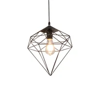 Tronic Black Diamond Cage Pendant Lamp