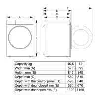 Hisense Front Load Automatic Washing Machine WF3S1042BB