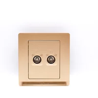 Tronic Dual (2G) TV Socket - Gold