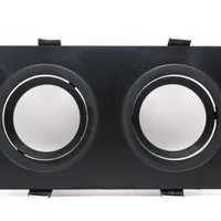 Tronic Twin Rectangular Black Recessed Holder