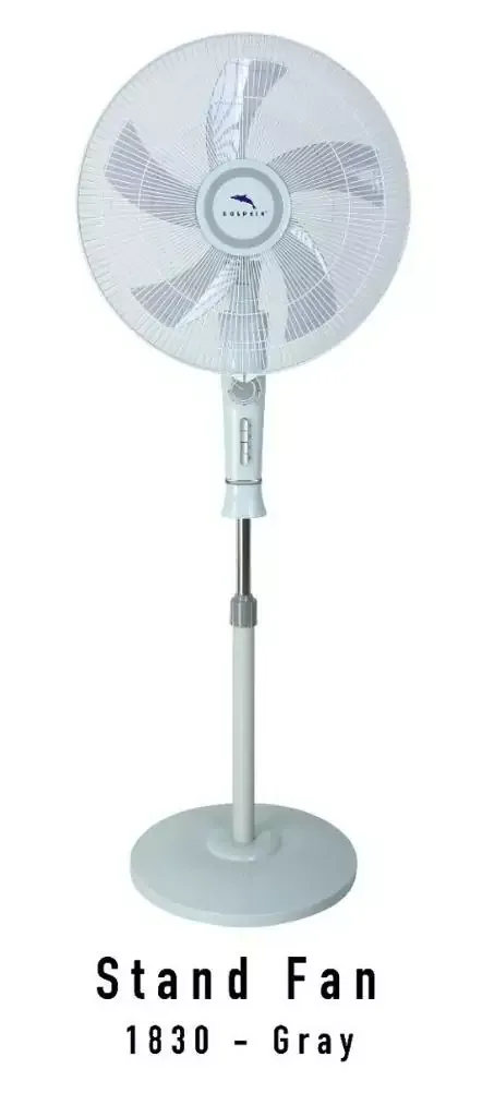 Dolphin Stand Fan w/Timer & Speed Plastic Blade 1830