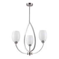 Tronic Elegant Silver 3-Light Frosted Glass Pendant