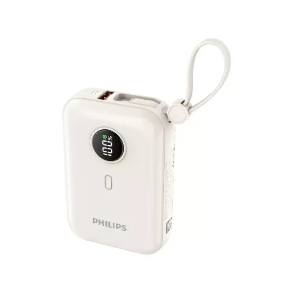 Philips Portable Fast Charging Power Bank 10000mAh 22.5W USB-C & USB-A Output DLP2228CW/00