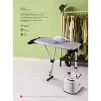 Nikai Garment Steamer 2.2L Tank Suit Hanger 1950W NGS292AB Water Filtration Function 3 Bar Pump Inside 79Cm Iron Board Length Automatic Power Off